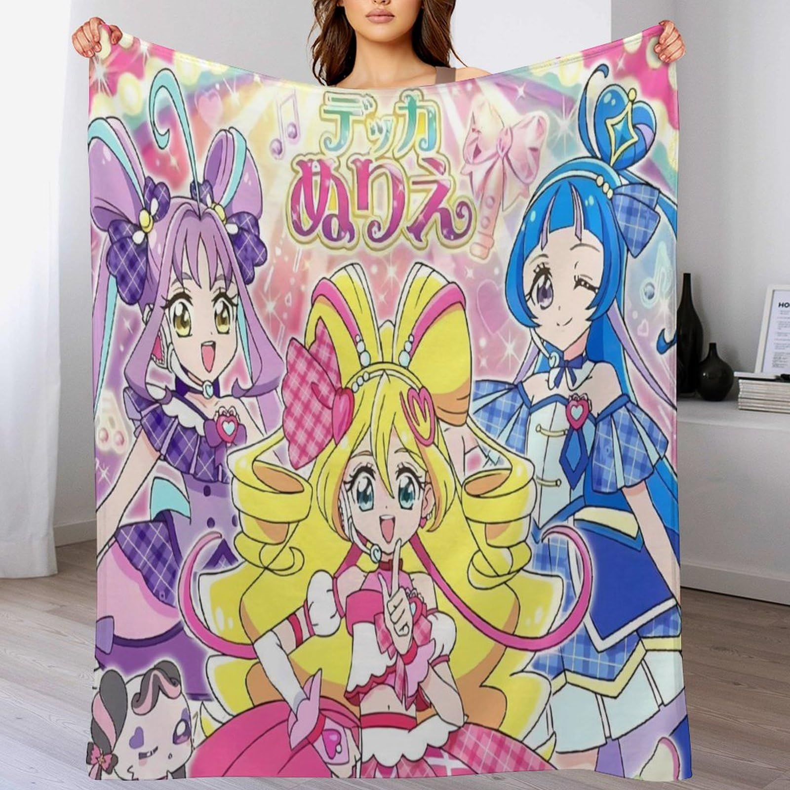 Amazon｜キミとアイドルプリキュア♪ 軽量シングル毛布 掛け毛布